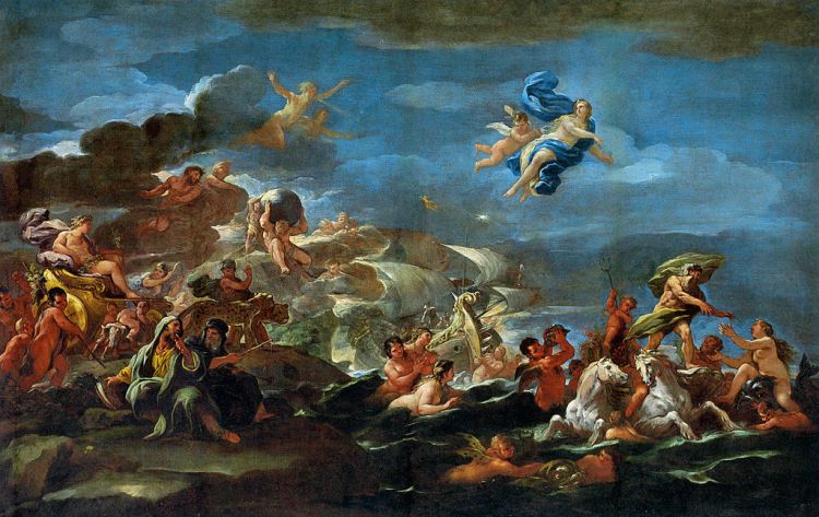 Luca Giordano, the triumph of Bacchus, Neptune and Amphitrite