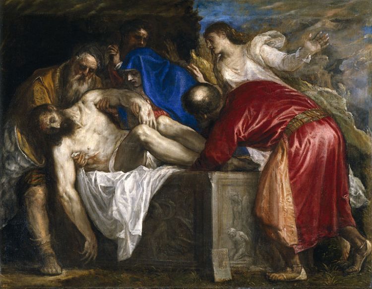 Titian, the burial of Christ